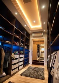 Большая открытая гардеробная комната с комбинированным наполнением Череповец