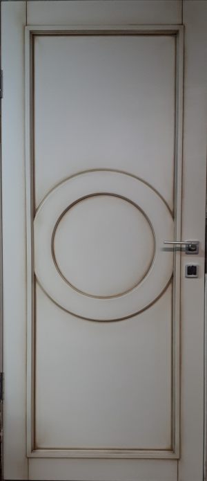 Межкомнатная дверь в профиле массив (эмаль с патиной) Череповец